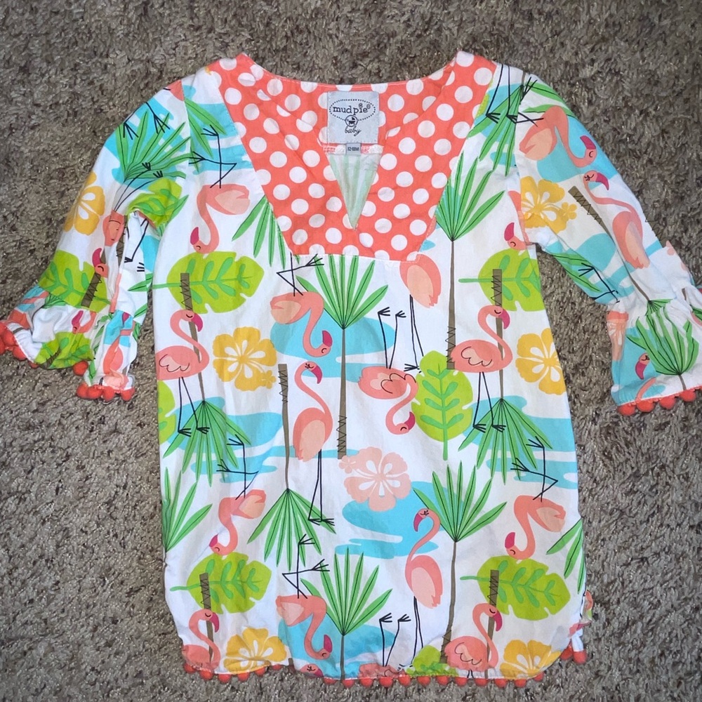 12 month toddler girls spring/summer dress bundle     |  3 pieces total - Picture 4 of 16